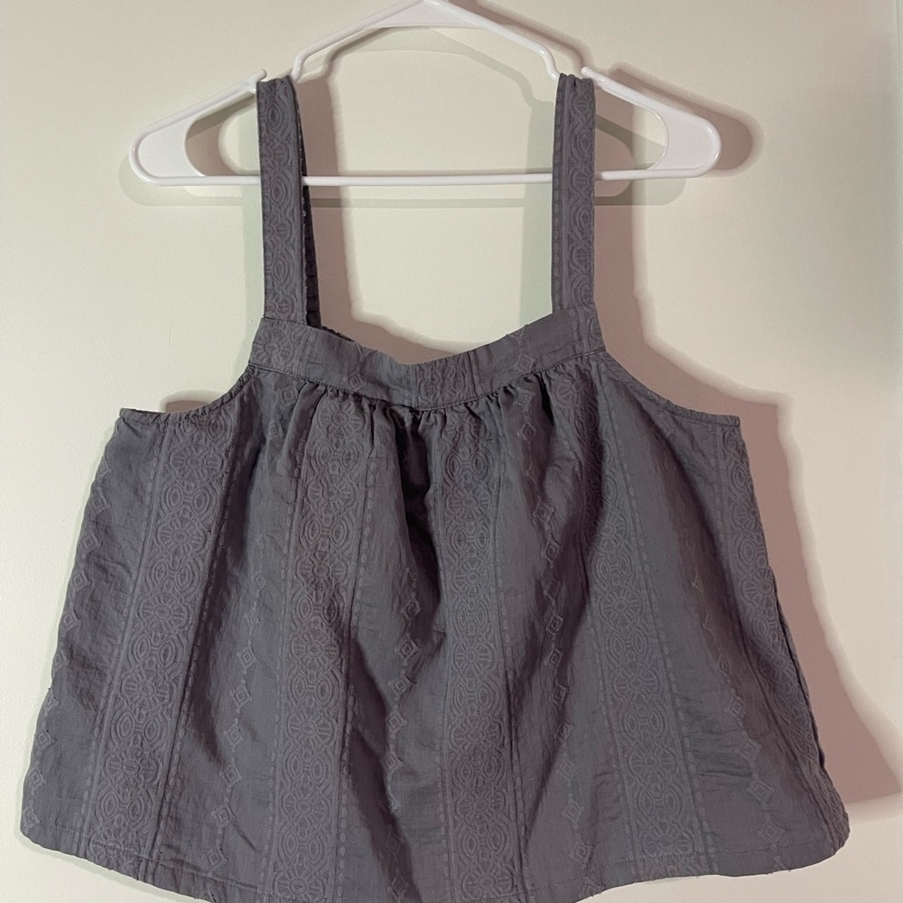 Splendid Gray Textured Women's Top - Picture 2 of 4